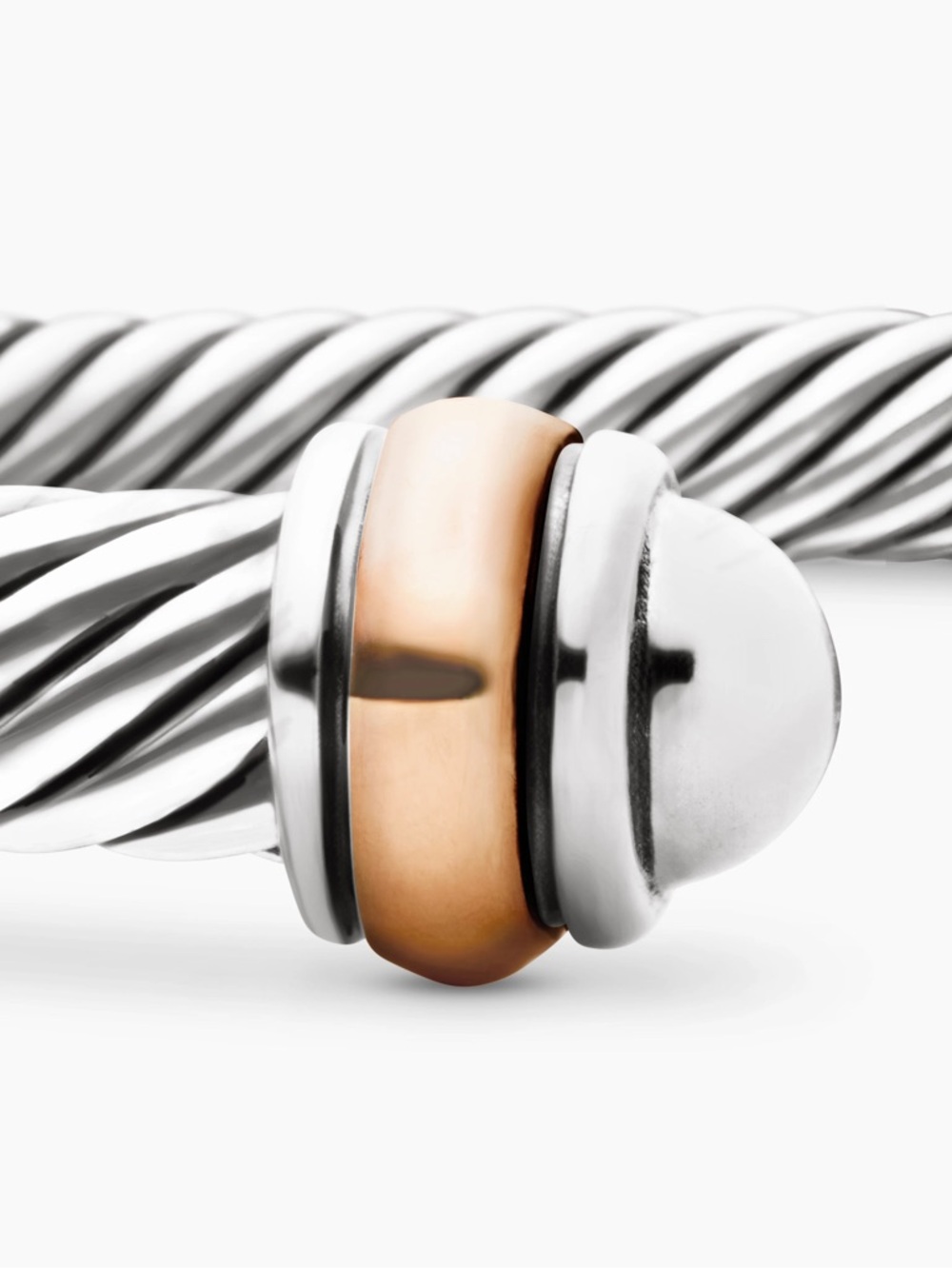 David Yurman CLASSIC CABLE BRACELET
Sterling Silver with 18K Rose Gold - Picture 4 of 8